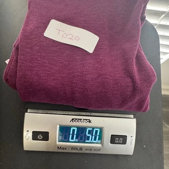 Free People Women Plum Purple Ribbed Notched V-Neck Tank Top Size M OB702137 - Picture 7 of 7